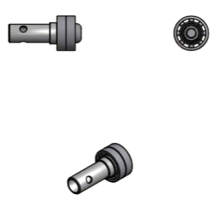 Kit axe et roulements tête de coupe (1 pièce)